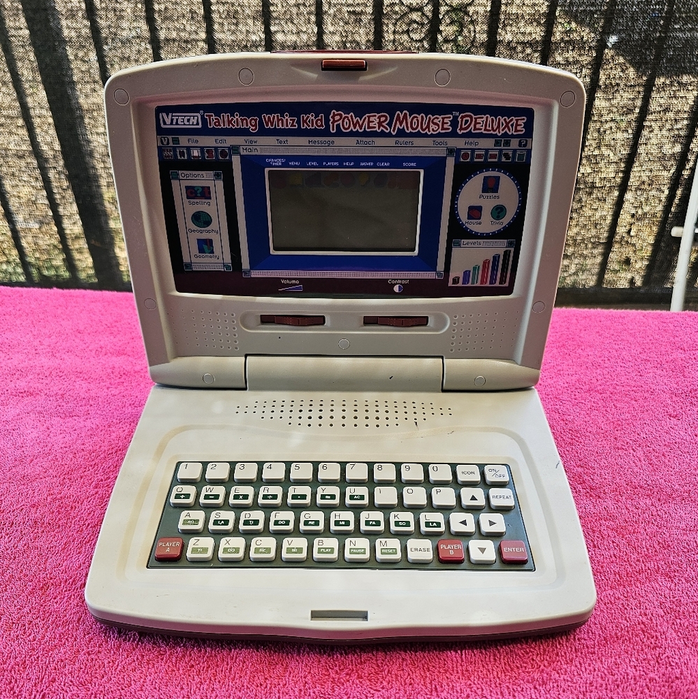 VTech Talking Whiz Kid Power Mouse Deluxe Kids Learning Game LapTop